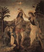 Domenicho Ghirlandaio Taufe Christi painting